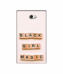 Amazon Brand - Solimo Designer Black Girl Magic 3D Printed Hard Back Case Mobile Cover for Sony Xperia M2