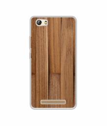 Amazon Brand - Solimo Designer Wooden Art UV Printed Soft Back Case Mobile Cover for Gionee Marathon M5 lite