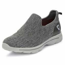 Klepe Men's Grey Flyknit with Memory Foam Running Shoes-6 UK (40 EU) (7 US) (A00/GRY)