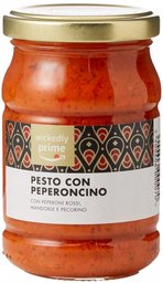 Amazon Marke - Wickedly Prime - Pesto mit roter Paprika und Chilli (6 x 190g)