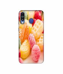 Amazon Brand - Solimo Designer Color Candies 3D Printed Hard Back Case Mobile Cover for Samsung Galaxy M21