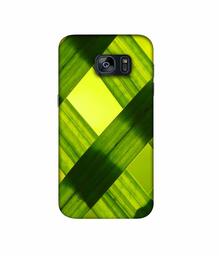 Amazon Brand - Solimo Designer Leafs Texture 3D Printed Hard Back Case Mobile Cover for Samsung Galaxy S7 Edge