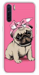 Amazon Brand - Solimo Designer Multicolor Pug Design Printed Soft Back Case Mobile Cover for Oppo F15