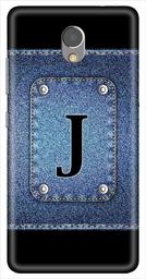 Amazon Brand - Solimo Designer Button Jeans Alphabet-J 3D Printed Hard Back Case Mobile Cover for Lenovo P2