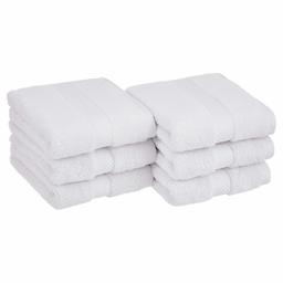 AmazonBasics Egyptian Cotton Hand Towel - 6-Pack