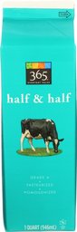 365 Everyday Value, Half & Half, Quart, 32 oz