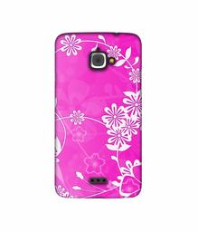 Amazon Brand - Solimo Designer Flower Pattern 3D Printed Hard Back Case Mobile Cover for InFocus M350