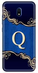 Amazon Brand - Solimo Designer Blue Pattern Alphabet-Q 3D Printed Hard Back Case Mobile Cover for Xiaomi Redmi 8A