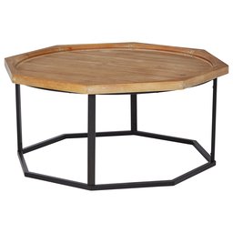 Stone & Beam Aire Rustic Octagonal Fir Wood Table Collection