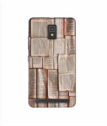 Amazon Brand - Solimo Designer Books Texture 3D Printed Hard Back Case Mobile Cover for Lenovo A6600