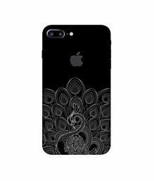 Amazon Brand - Solimo Designer Peacock Pattern 3D Printed Hard Back Case Mobile Cover for Apple iPhone 7 Plus (Logo Cut)