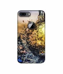 Amazon Brand - Solimo Designer Water Drop Reflection 3D Printed Hard Back Case Mobile Cover for Apple iPhone 8 Plus (with Logo Cut)