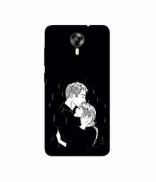 Amazon Brand - Solimo Designer Couples Standing in Rain 3D Printed Hard Back Case Mobile Cover for Micromax Canvas Xpress 2 E313