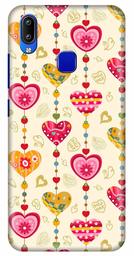 Amazon Brand - Solimo Designer Heart Pattern Design 3D Printed Hard Back Case Mobile Cover for Vivo Y93