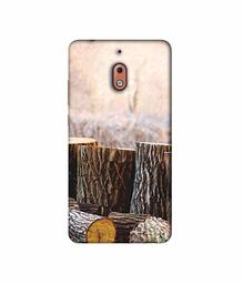 Amazon Brand - Solimo Designer Wood logs 3D Printed Hard Back Case Mobile Cover for Nokia 2.1