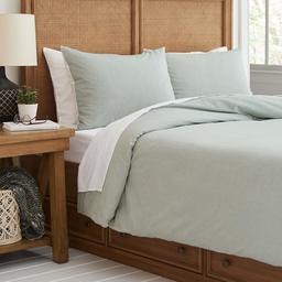 Stone & Beam Duvet-Cover-Sets Grey/White Pin Stripe King