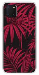 Amazon Brand - Solimo Designer Multicolor Attalea speciosa Red Pattern Printed Soft Back Case Mobile Cover for Samsung Galaxy Note 10 Lite