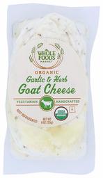 Whole Foods Market, Organic Goat Cheese, Garlic & Herbs, 4 oz