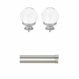 AmazonBasics Clear Acrylic Ball Finial with 1