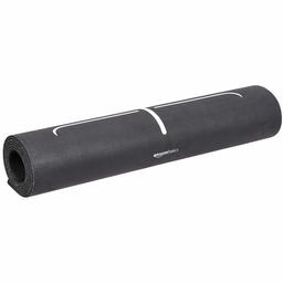 AmazonBasics Rubber & Suede Yoga Mat, Black, 0,50 cm