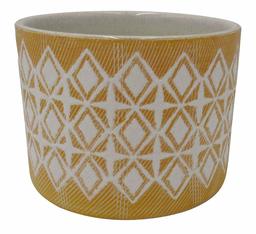 Amazon Brand – Rivet Geometric Ceramic Planter, 4.125