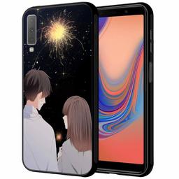 Amazon Brand - Solimo Designer Star Printed Hard Back Case Mobile Cover for Samsung Galaxy A7 (2018) (D1260)