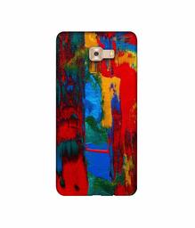 Amazon Brand - Solimo Designer Multiolor Brush Texture on Wall 3D Printed Hard Back Case Mobile Cover for Samsung Galaxy C9 Pro