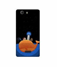 Amazon Brand - Solimo Designer Whale 3D Printed Hard Back Case Mobile Cover for Micromax Canvas Nitro 2 E311