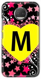 Amazon Brand - Solimo Designer Heart Pattern Alphabet-M 3D Printed Hard Back Case Mobile Cover for Motorola Moto G5S Plus