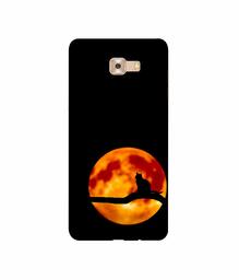 Amazon Brand - Solimo Designer Dark Black Cat 3D Printed Hard Back Case Mobile Cover for Samsung Galaxy C9 Pro