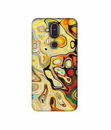 Amazon Brand - Solimo Designer Multicolor Smash Paint 3D Printed Hard Back Case Mobile Cover for Nokia 8.1