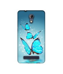 Amazon Brand - Solimo Designer Flying Butterflies UV Printed Soft Back Case Mobile Cover for Micromax Bharat 2 Q402