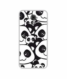 Amazon Brand - Solimo Designer Panda Texture UV Printed Soft Back Case Mobile Cover for Micromax Yu Yureka Black