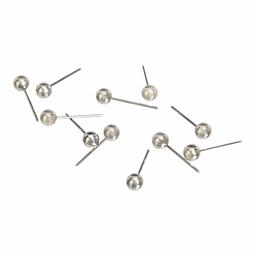 AmazonBasics Map Push Pins, Plastic Head, Steel Point, Silver, 400-Count