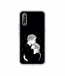 Amazon Brand - Solimo Designer Couples Standing in Rain UV Printed Soft Back Case Mobile Cover for Vivo S1 / Vivo Z1x