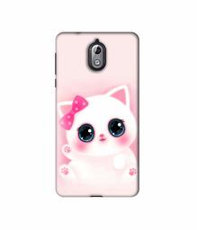 Amazon Brand - Solimo Designer Babby Kitty 3D Printed Hard Back Case Mobile Cover for Nokia 3.1