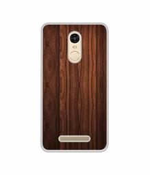 Amazon Brand - Solimo Designer Wooden Texture UV Printed Soft Back Case Mobile Cover for Mi Redmi Note 3