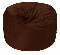 AmazonBasics Memory Foam Filled Bean Bag Chair with Microfiber Cover - 4', Espresso