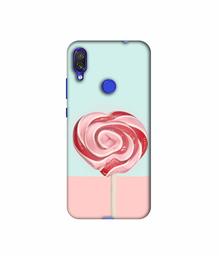 Amazon Brand - Solimo Designer Round Candy 3D Printed Hard Back Case Mobile Cover for Xiaomi Redmi Note 7 Pro