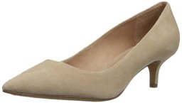 Amazon Brand - 206 Collective Women's Queen Anne Kitten Heel Dress Pump, Nude, 12 B US