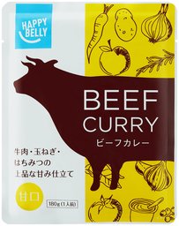 [Amazonブランド]Happy Belly ビーフカレー 甘口 (180g×5個)