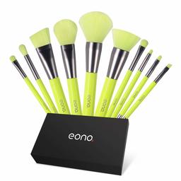 Eono by Amazon - Pennelli Make Up Set 10Pcs Pennello per trucco professionale Pennello per ombretto trucco professionale