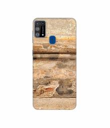 Amazon Brand - Solimo Designer Rushed Marble 3D Printed Hard Back Case Mobile Cover for Samsung Galaxy M31