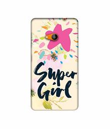 Amazon Brand - Solimo Designer Super Girl 3D Printed Hard Back Case Mobile Cover for Microsoft Lumia 535