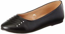 Amazon Brand - Symbol Women's Black Ballet Flats-7 UK (40 EU) (10 US) (SYM-WS-007)