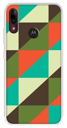 Amazon Brand - Solimo Designer Multicolor Square Colorful Pattern Printed Soft Back Case Mobile Cover for Motorola Moto E6s / Motorola Moto E6 Plus