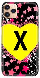 Amazon Brand - Solimo Designer Heart Pattern Alphabet-X 3D Printed Hard Back Case Mobile Cover for Apple iPhone 11 Pro Max