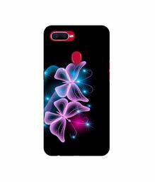 Amazon Brand - Solimo Designer Butterflies Neon Light 3D Printed Hard Back Case Mobile Cover for Oppo F9 Pro/Oppo F9