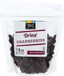 365 Everyday Value, Dried Cranberries, 8 Ounce