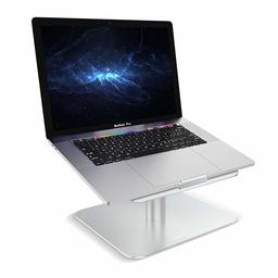 Eono Essentials Laptop Stand, Universele Laptop Riser: 360 Roterende Ergonomische Geventileerde Desktop Houder Ruimtebesparend Compatibel met 10